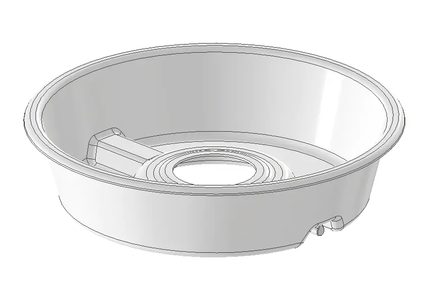 Spritzwanne Ø500x120