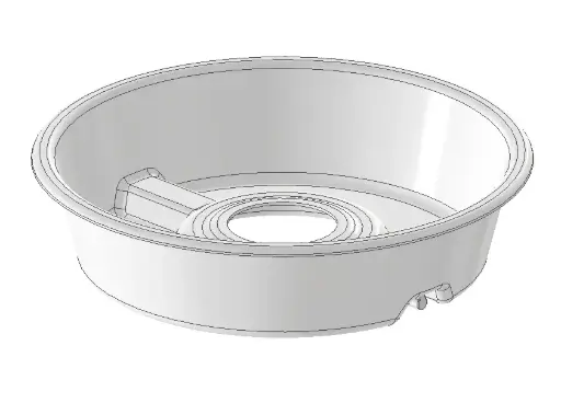 Spritzwanne Ø500x120